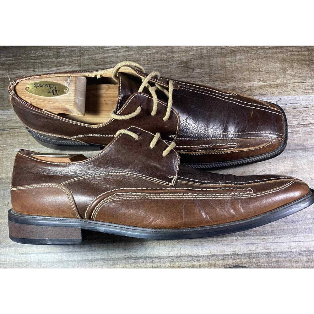 Todd‎ Welsh Alligator Brown Leather Lace Dress Shoes 10 Mens 3317187